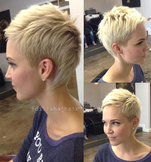 Blonde Pixie Fauxhawk