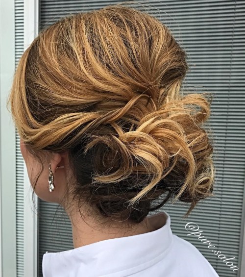 Chignon Updo For Shorter Hair