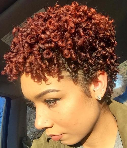 Short Natural Auburn Hairstyle