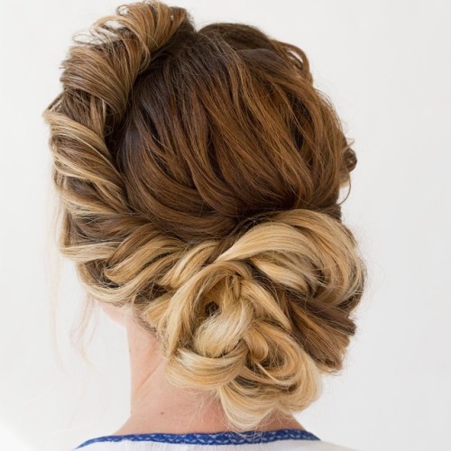 Messy Asymmetrical Updo