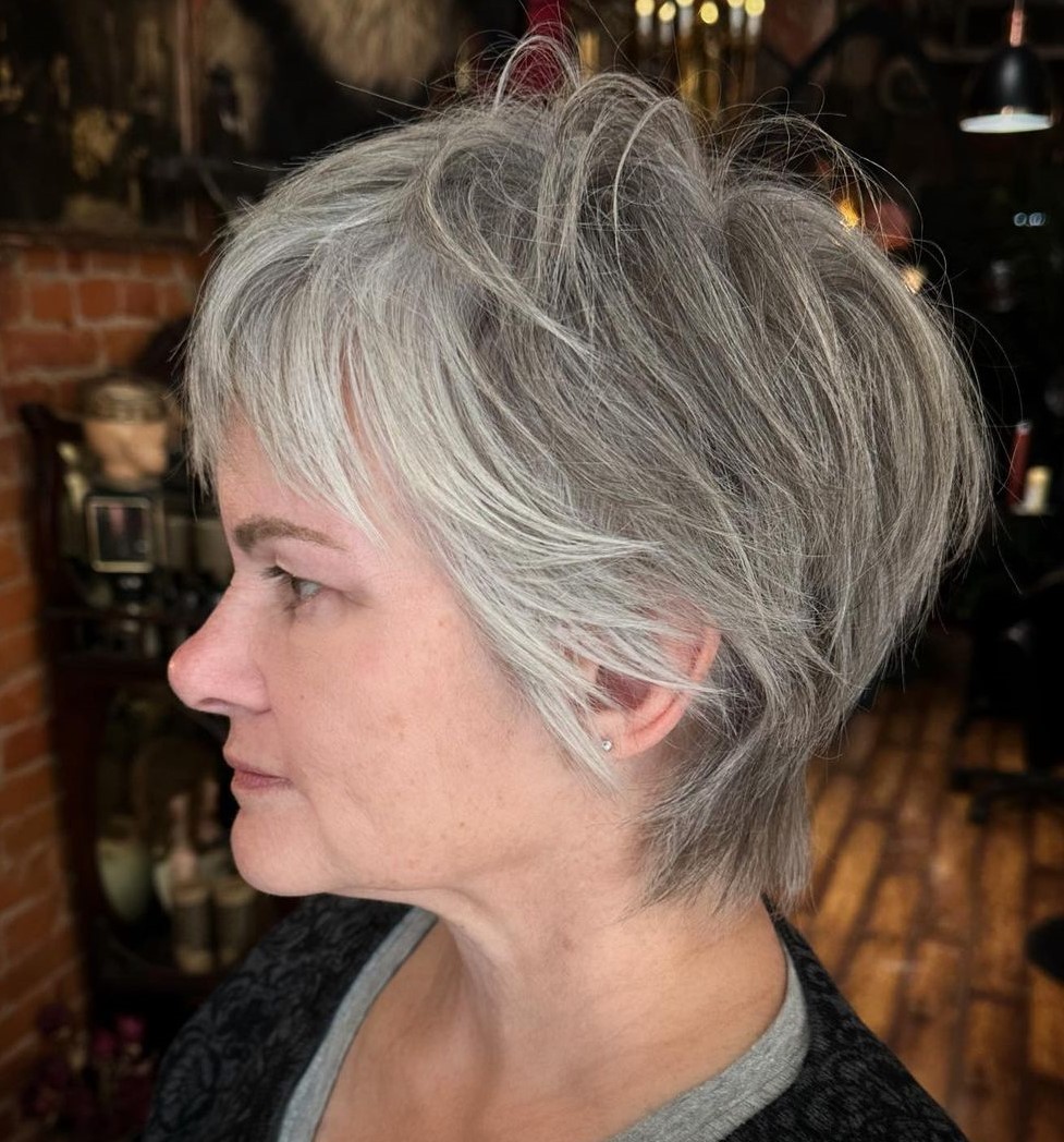 Modern Pixie Cut with Longer Layers