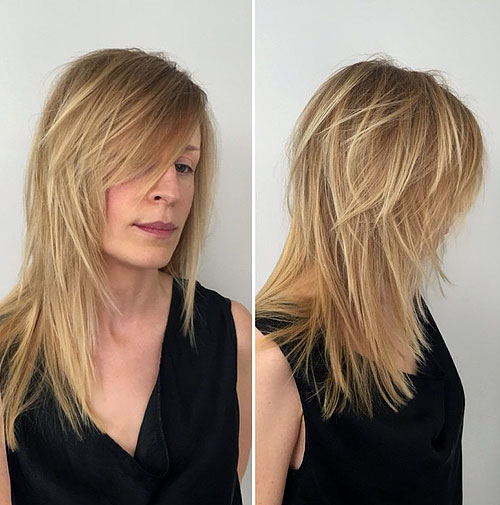 medium layered haircut for fine hair