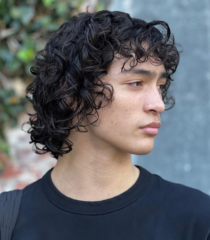 Mid Neck Length Crop for Curly Hair