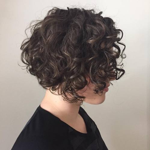 Curly Chin-Length Bob