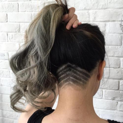 Long Hair With Nape Undercut