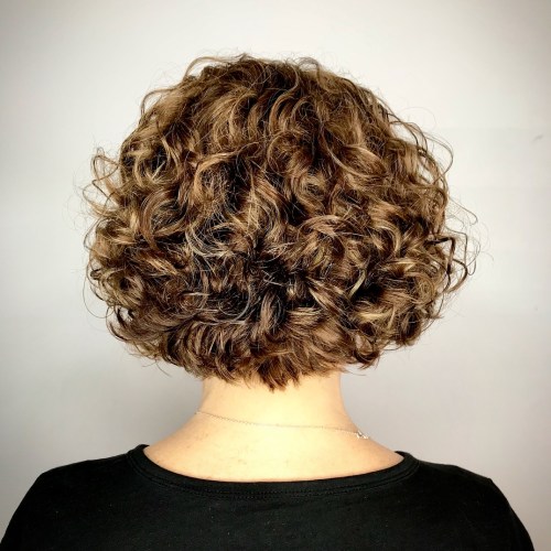 Nape-Length Curly Bob