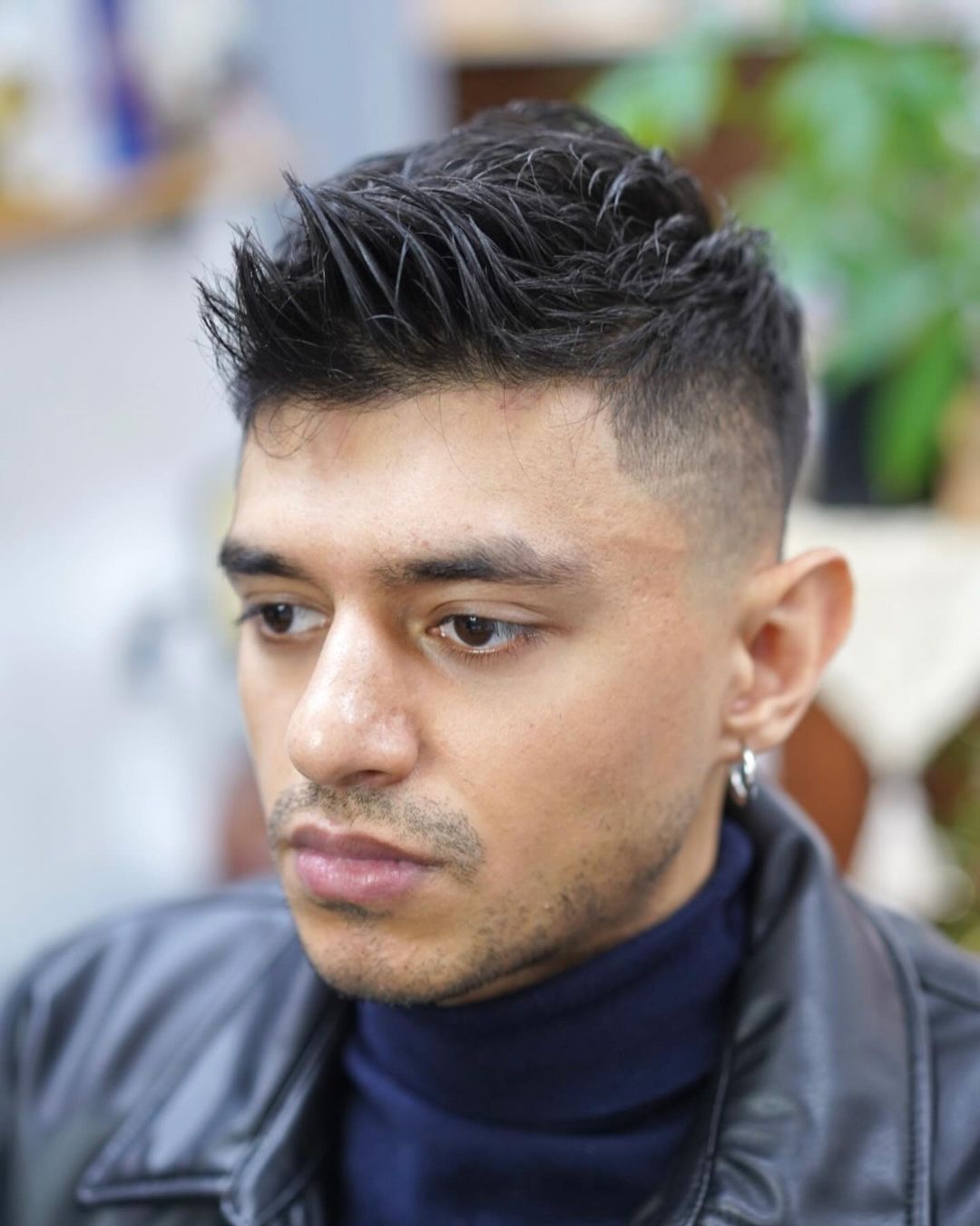Textured Crew Cut with Tapered Sides