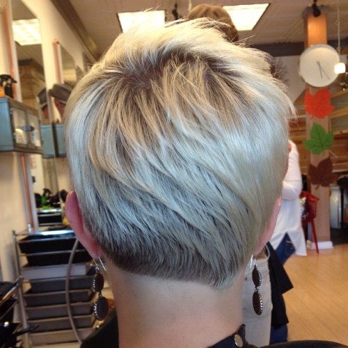 Blonde Layered Pixie