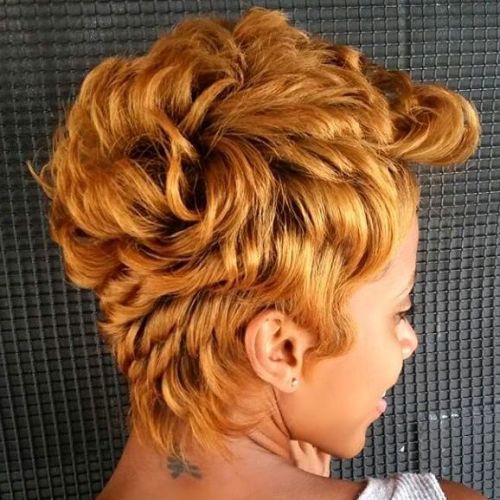 African American Golden Blonde Pixie