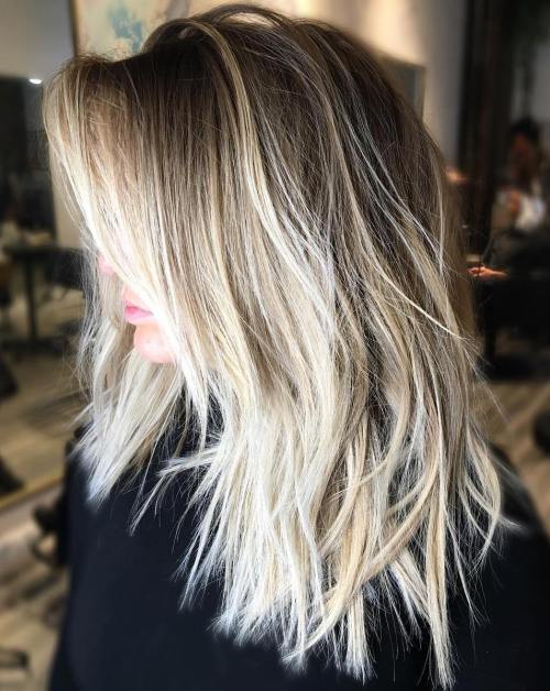 Blonde Balayage Shag For Long Hair