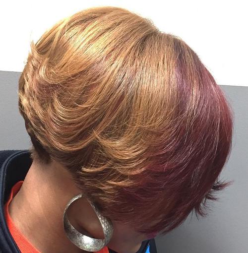 Short Layered Bob for African American Women