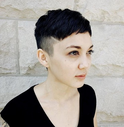 Short Women's Undercut Hairstyle