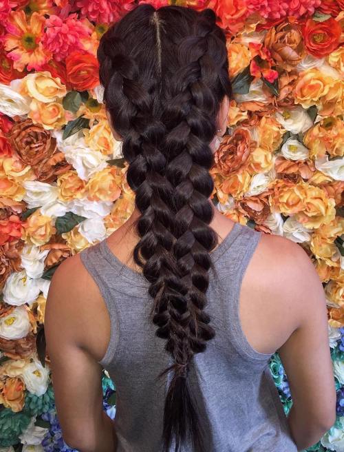 Two Dutch Braids For Long Hair