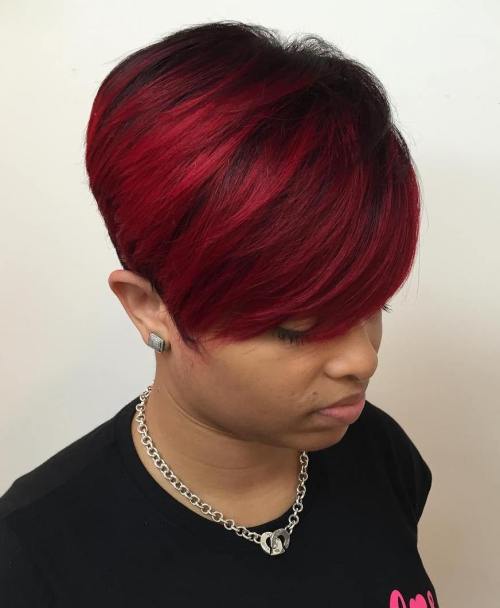 Bright Burgundy Pixie