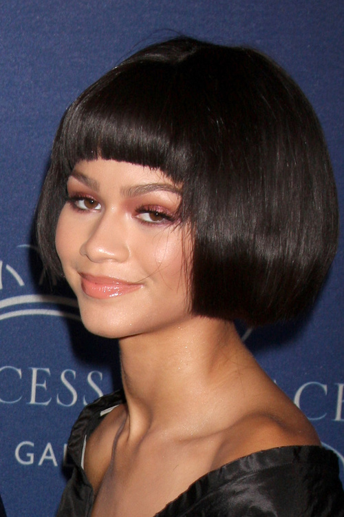 Zendaya Coleman bob with bangs for girls