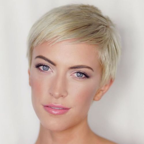 Short Blonde Pixie Haircut