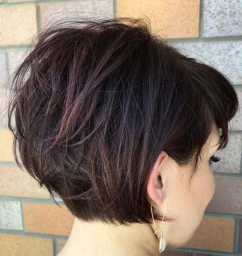 Tousled Short Bob With Bangs