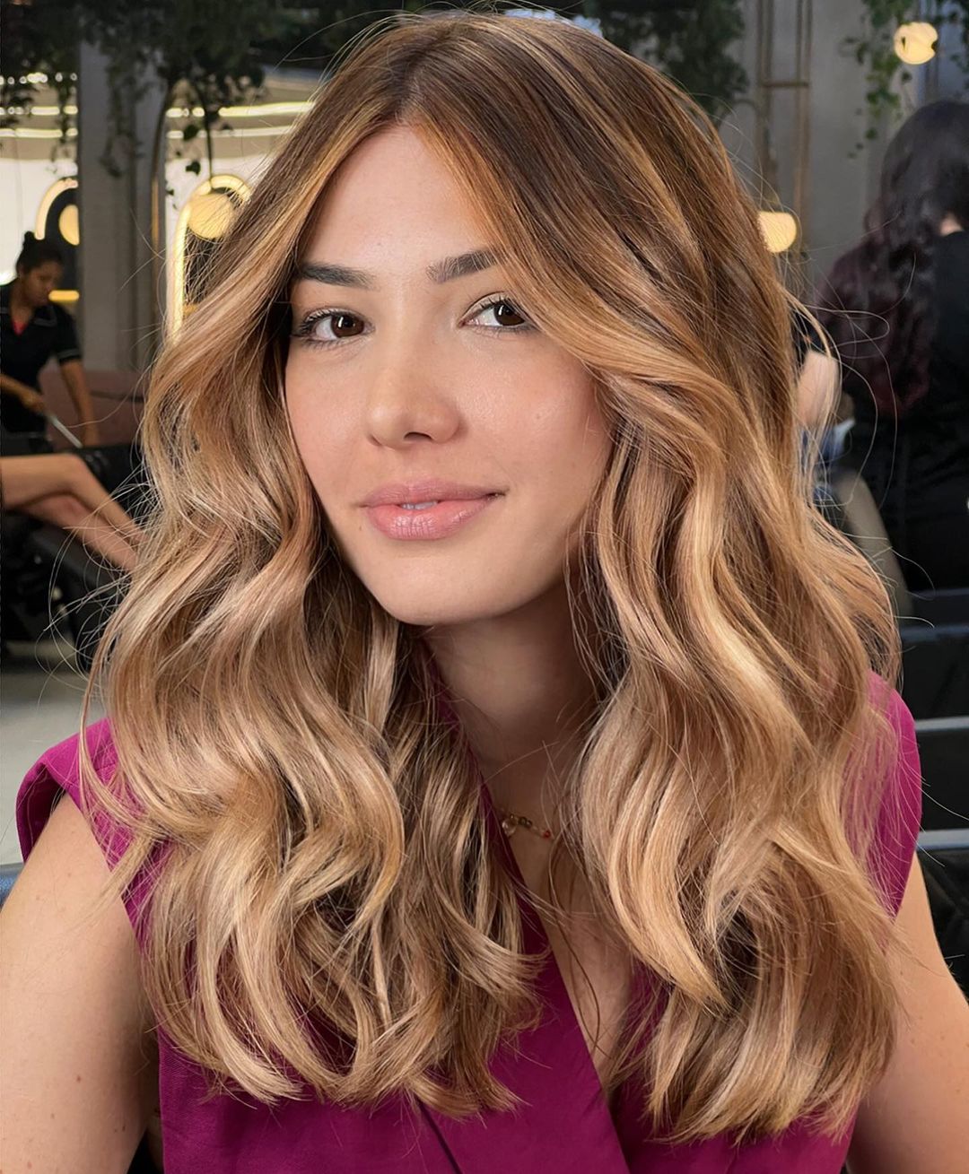 Intricate Copper and Peachy Hair Color