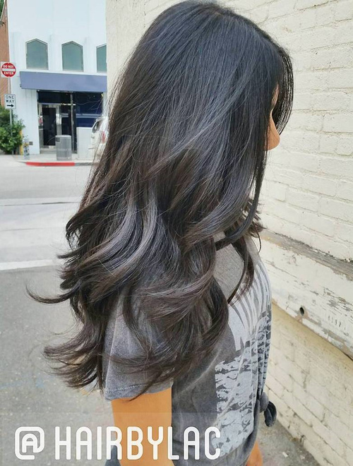 long layered haircut for thick hair