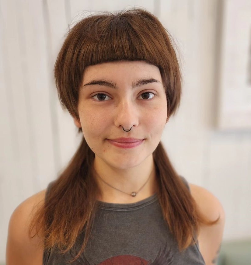 Bowl Cut Jellyfish Style with Micro Bangs