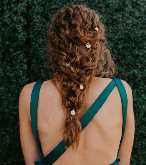 Braided Hairdo for Curly Hair