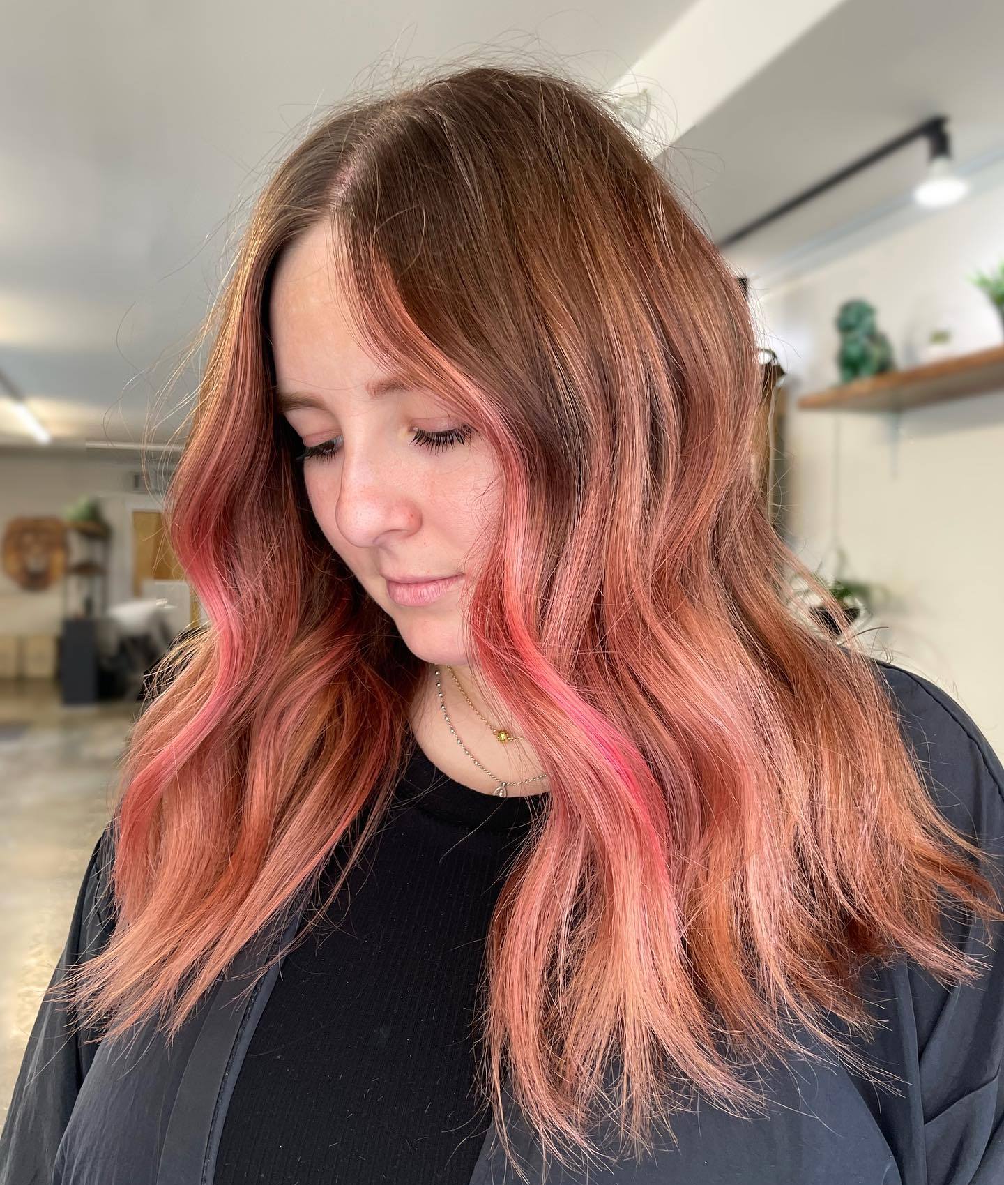 Strawberry Hair with Pink Tones