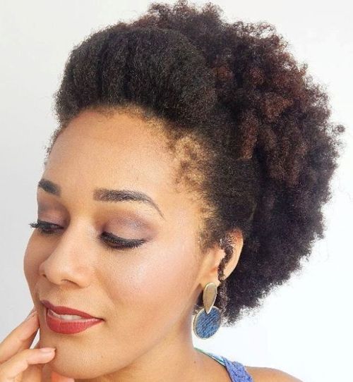 Afro Puff With Pompadour