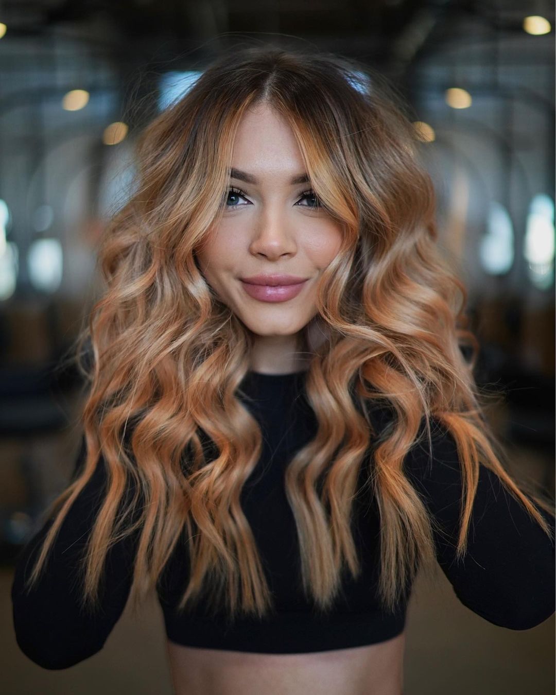 Peachy Balayage for Skin with Warm Undertones