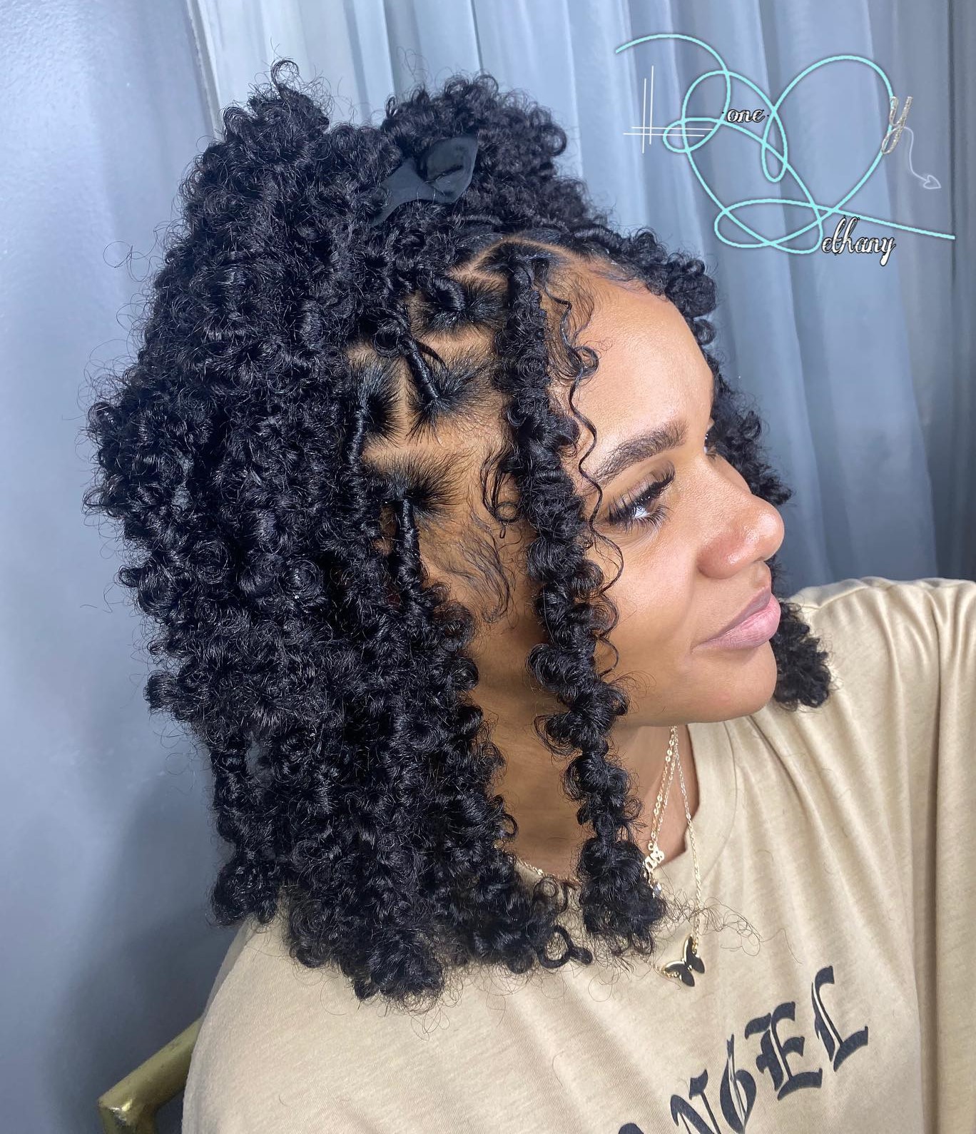 Fluffy Butterfly Locs Half Up Hairstyle
