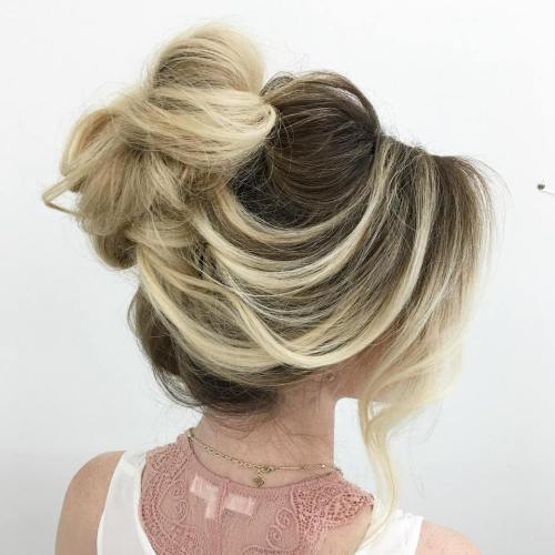 Loose Loopy Bun Updo