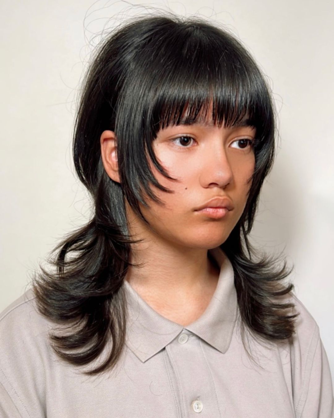Trendy Hime Haircut with Blunt Bangs