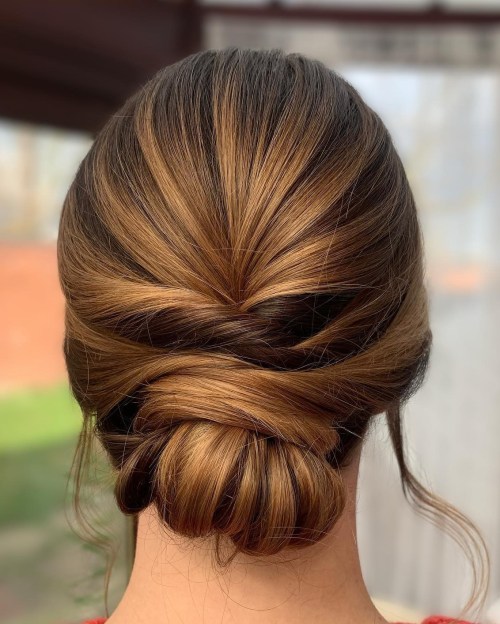 Classy Smooth Chignon for Shorter Hair