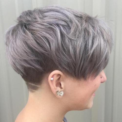 Ash Brown Undercut Pixie