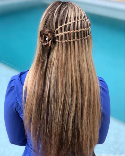 Triple Ladder Braids with a Flower