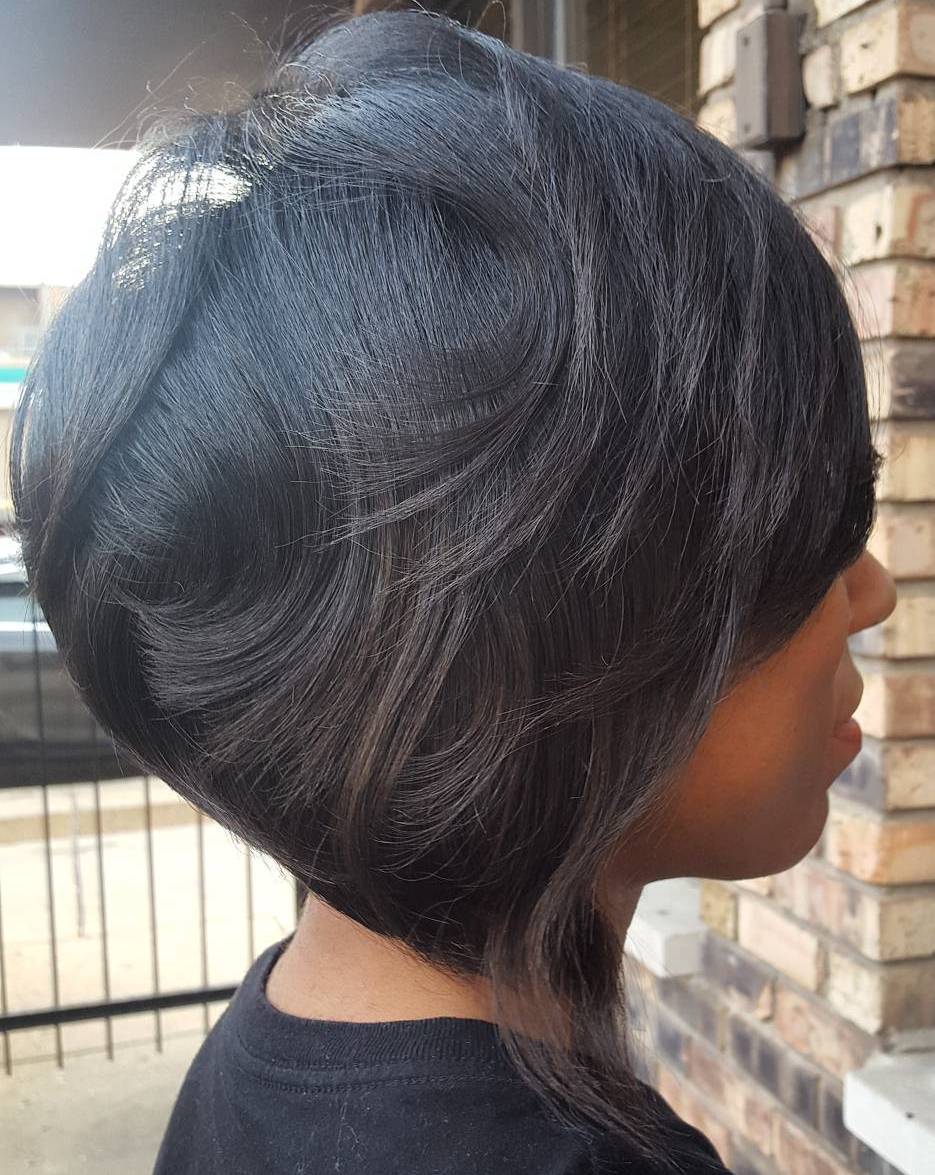 African American Layered Bob