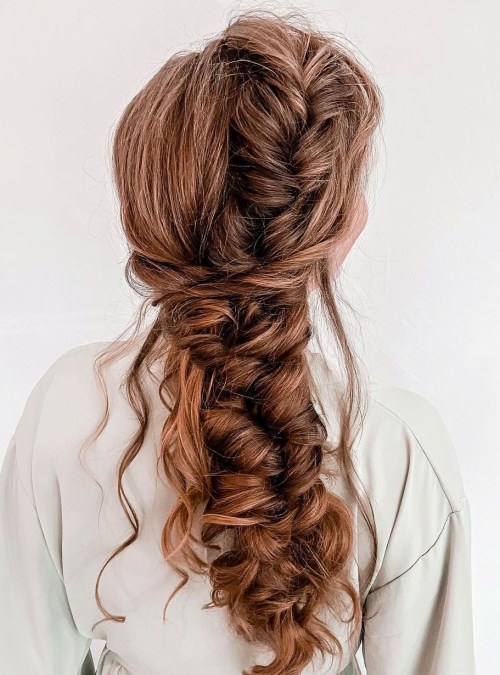 Bohemian Braided Prom Updo