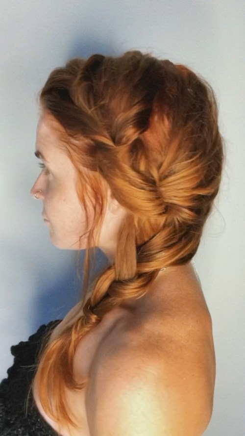 Easy Side Braid for Long Hair