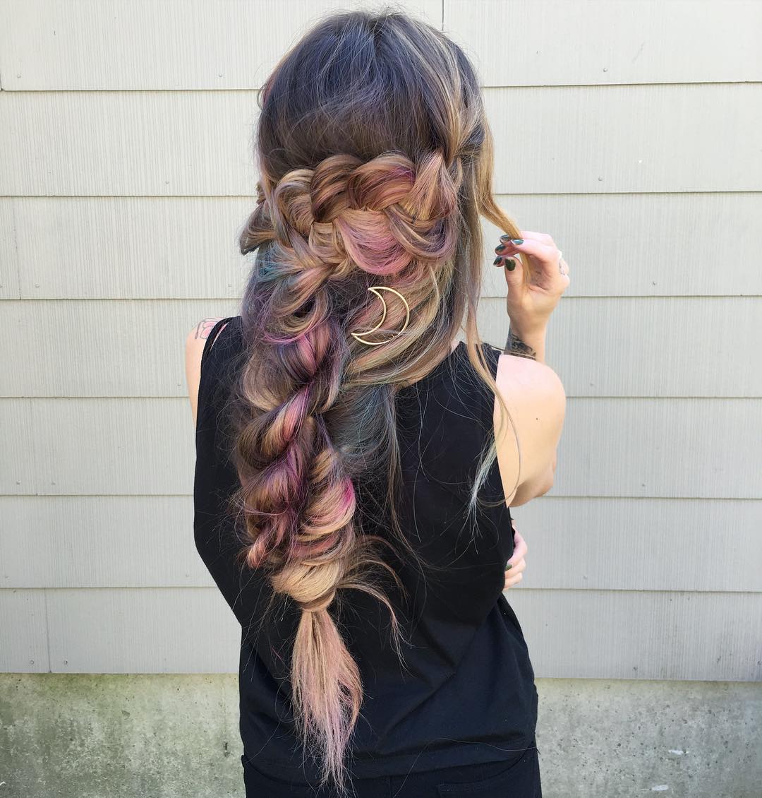 Long Messy Boho Braid