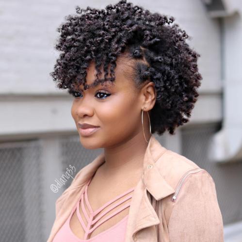 Short Natural African American Hairstyle