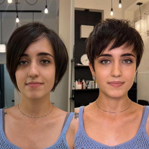 Sleek Bob to Textured Pixie Makeover