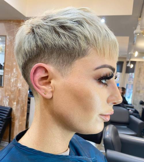 Extra-Short Blonde Undercut