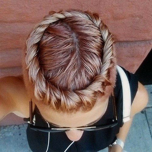 braided undercut hairstyle