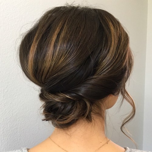 Formal Chignon For Short Hair