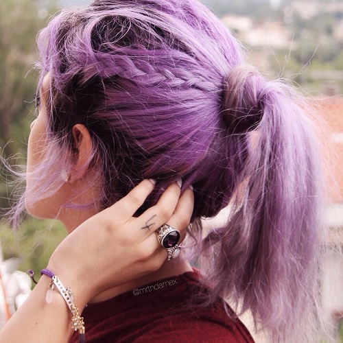 Pastel Purple Ponytail