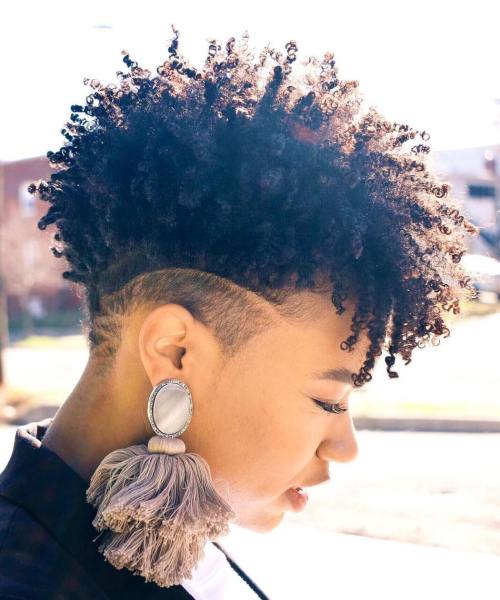 Short Natural Hair With Undercut