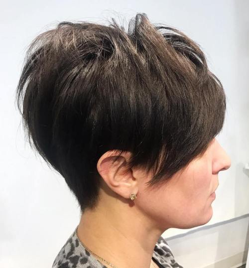 Women's Brunette Taper Cut